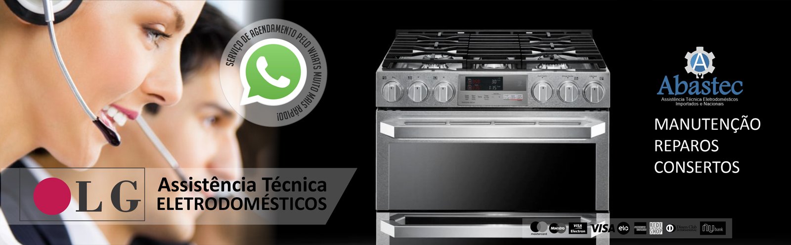 Assistência LG fogão, cooktop, forno em São Paulo